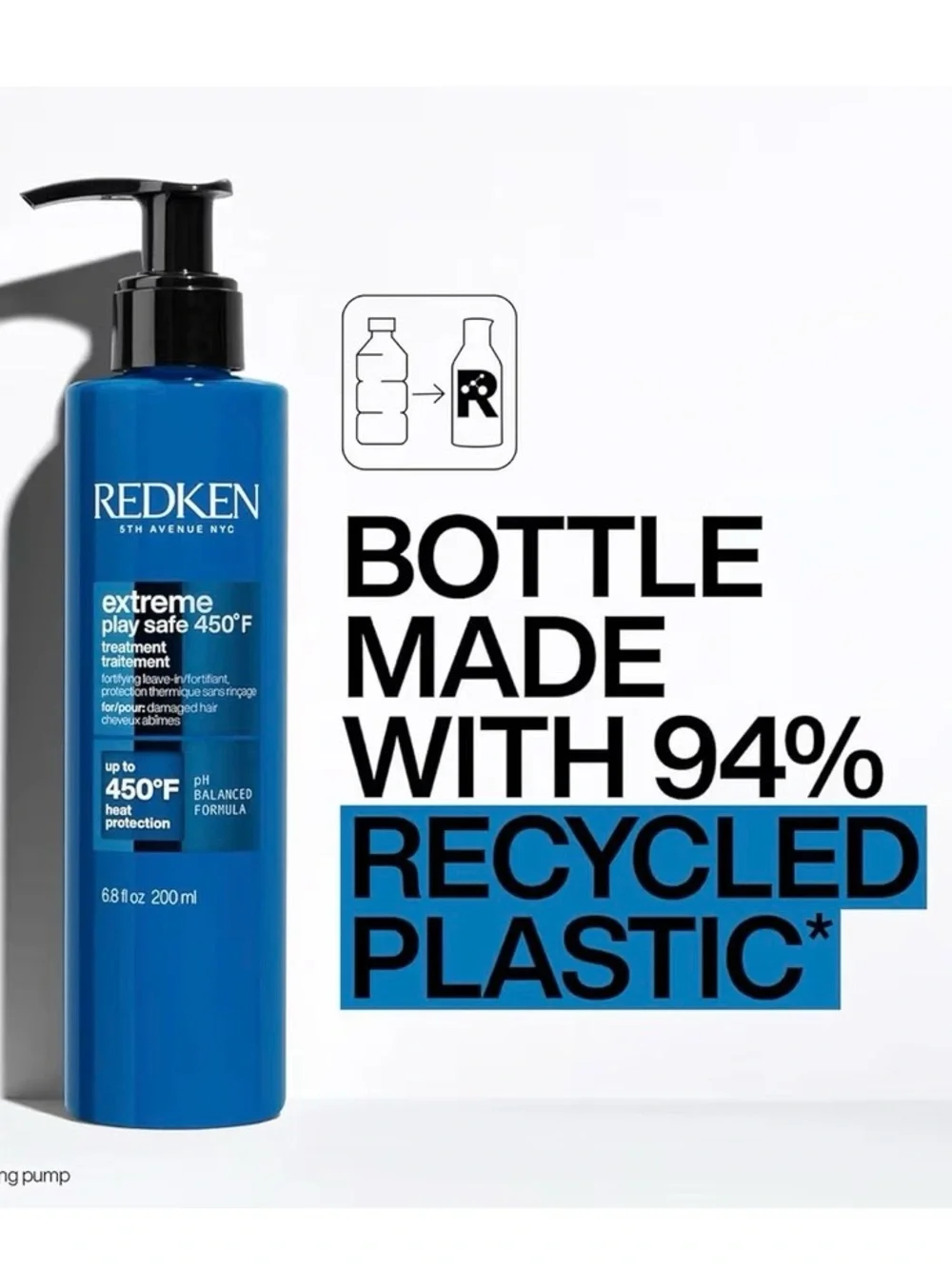 Redken Extreme Play Safe 450 Leave-In Treatment. Approximately 3/4 full.